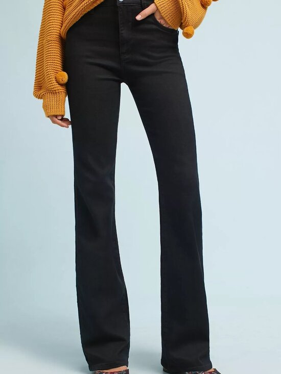 Pilcro Denim - Pilcro Black High-Rise Flare Jeans